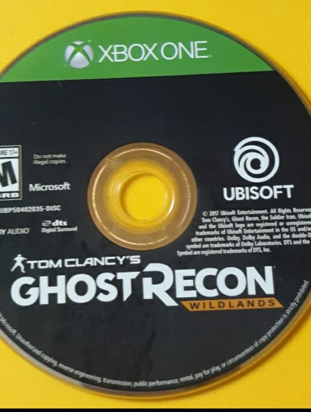 Microsoft Xbox One Ghost Recon Wildlands Disc - Black, Green, Yellow